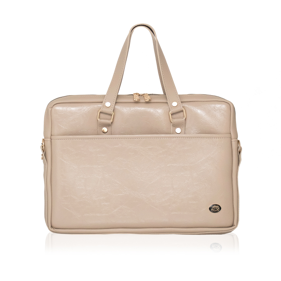 BUSINESS BAG  - лак темно беж